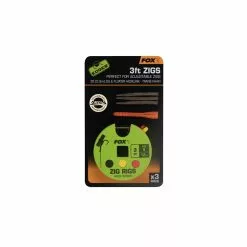Bas De Ligne Fox Edges Zig Rigs 12lbs 90cm N°8 ( Par 3)