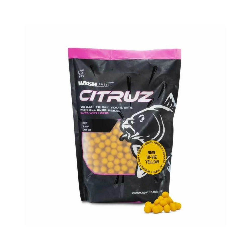 Bouillettes NashBait Citruz Boilies Yellow 1kg 3 Bouillettes NashBait Citruz Boilies Yellow 1kg