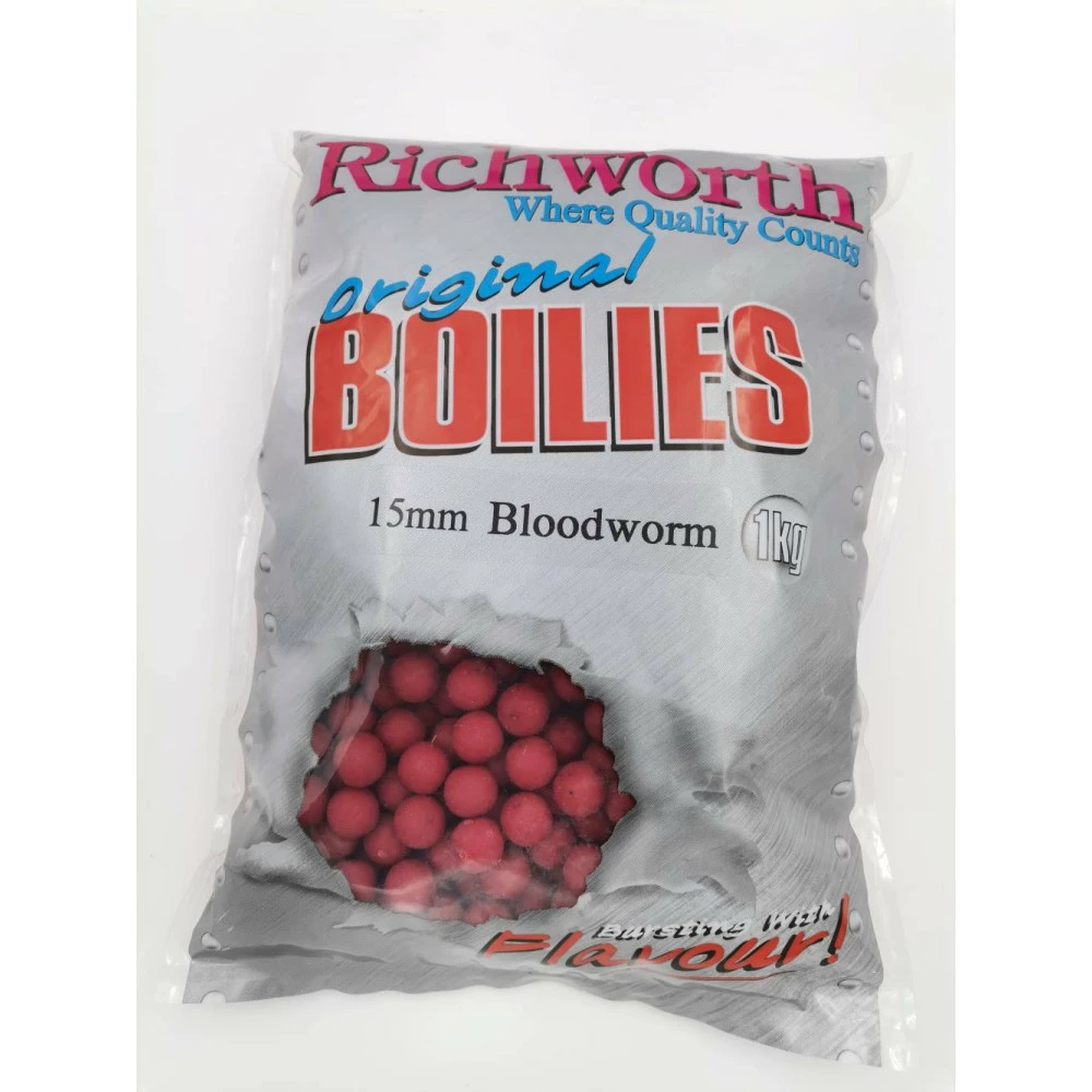 Bouillettes Richworth Bloodworm 1kg Ver De Vase 3 Bouillettes Richworth Bloodworm 1kg Ver De Vase
